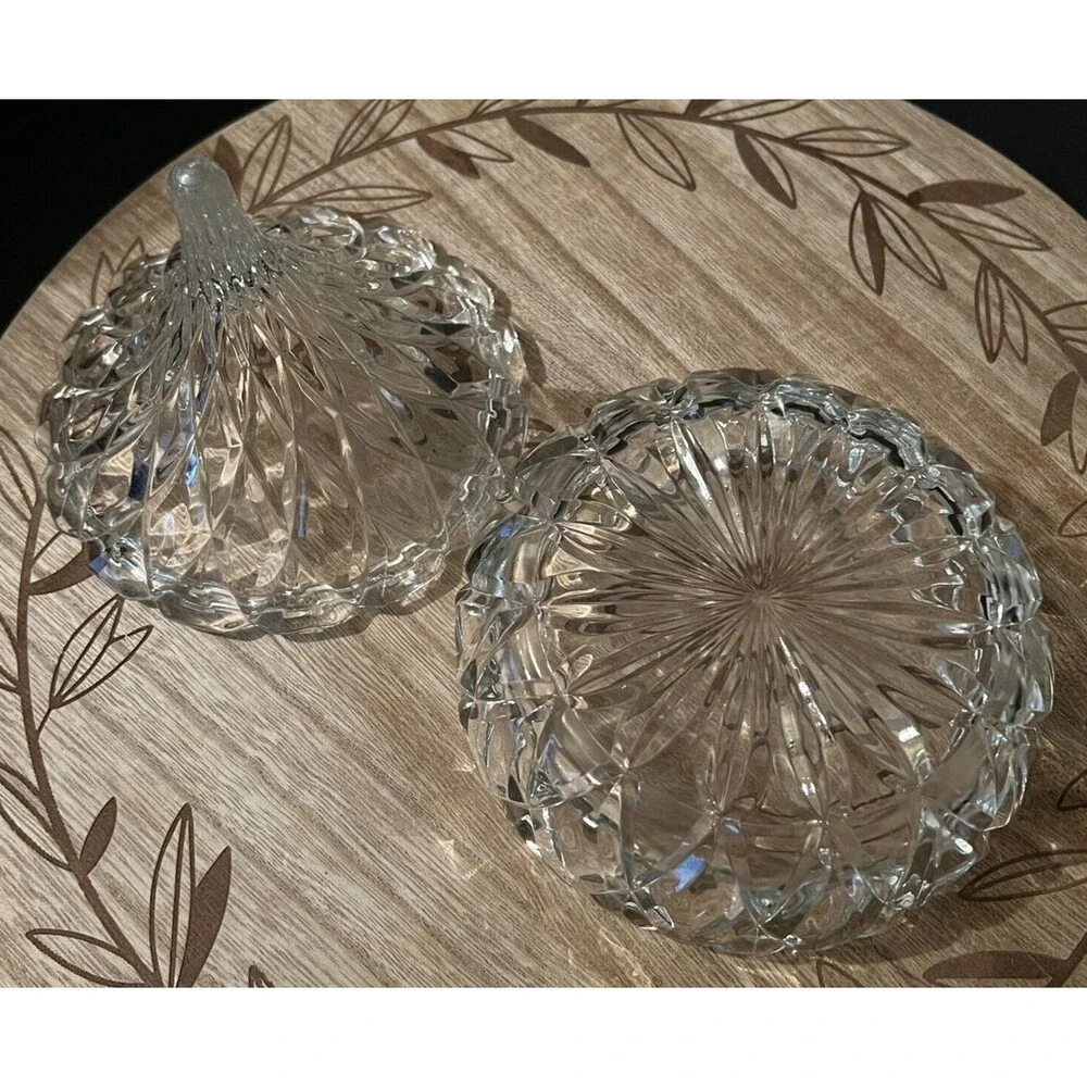 Godinger Clear Crystal Hersheys Kiss Candy Dish